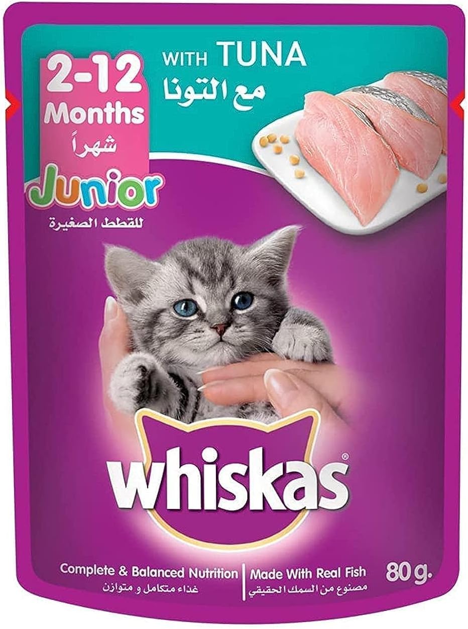 Whiskas Jr Tuna 80g - Pack of 14