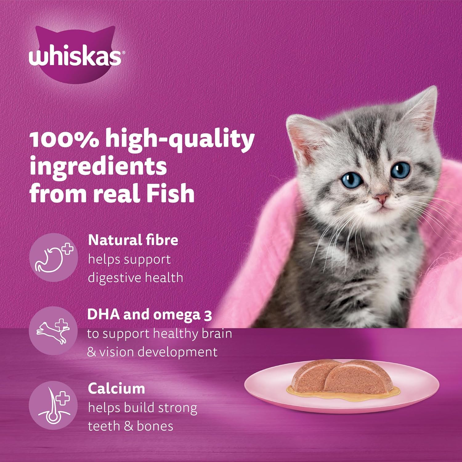 Whiskas Jr Tuna 80g - Pack of 14