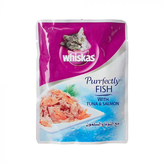 Whiskas Purrfectly Tuna&Salmon 85g - Pack of 24