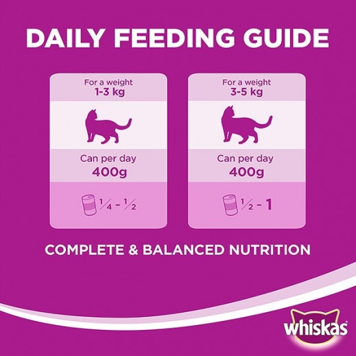 Whiskas Tasty Mince Chicken 400g - Pack of 12