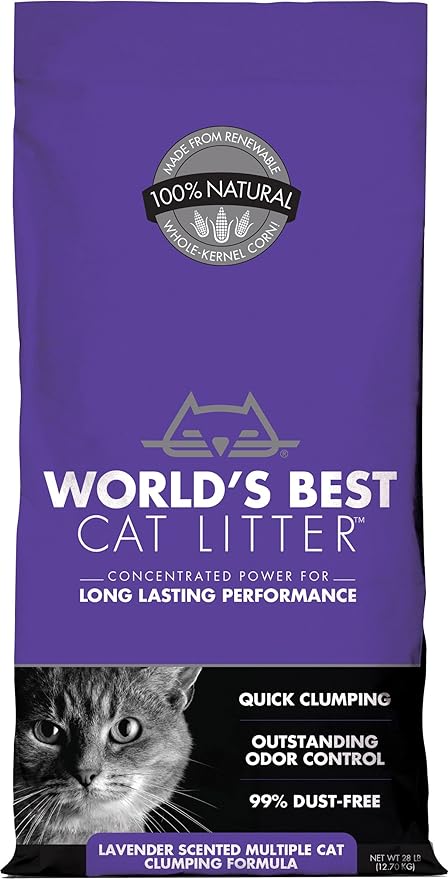 World's Best Cat Litter Scented Multi Cat Clumping 28Lb