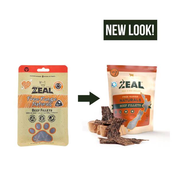 Zeal Free Range Naturals Dried Beef Fillets 125g