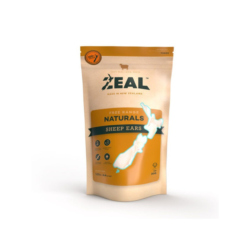 Zeal Free Range Naturals Sheep Ears 125g