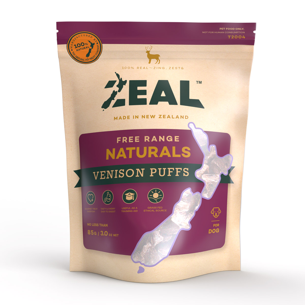 Zeal Venison Puffs 85g