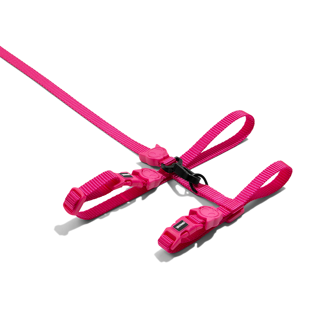 Zee.Cat Pink Led Harness & Leash Set