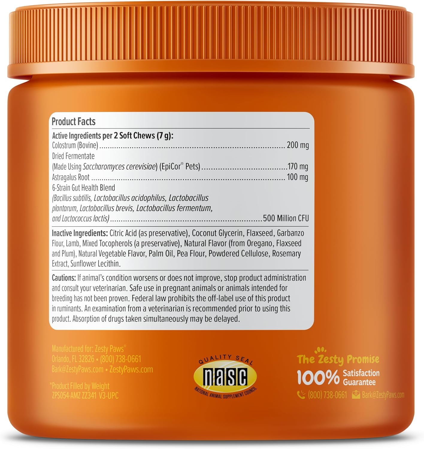 Zesty Paws Allergy & Immune Bites – Lamb (90 Count)