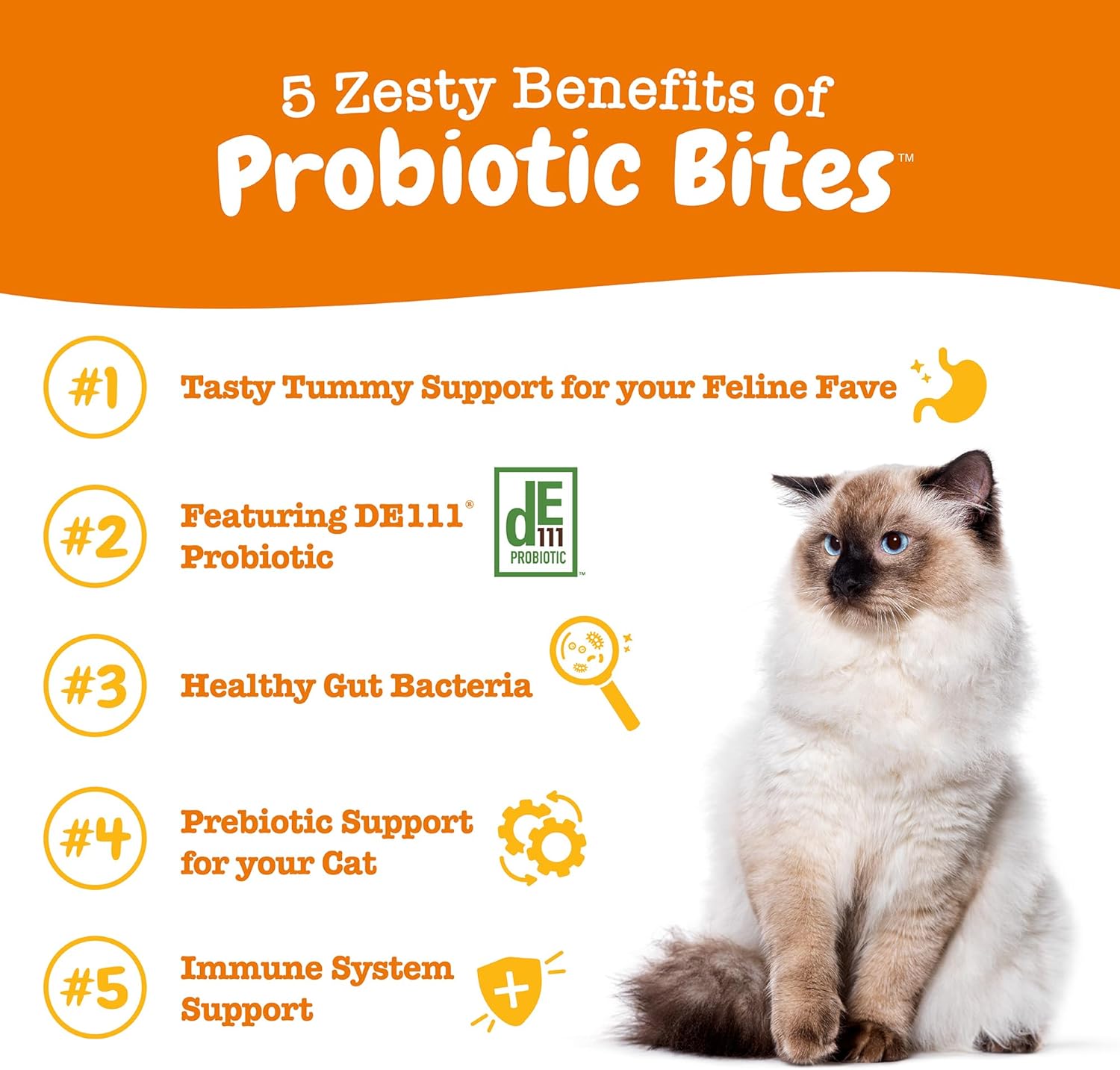 Zesty Paws Cat Probiotic Bites – Chicken (60 Count)