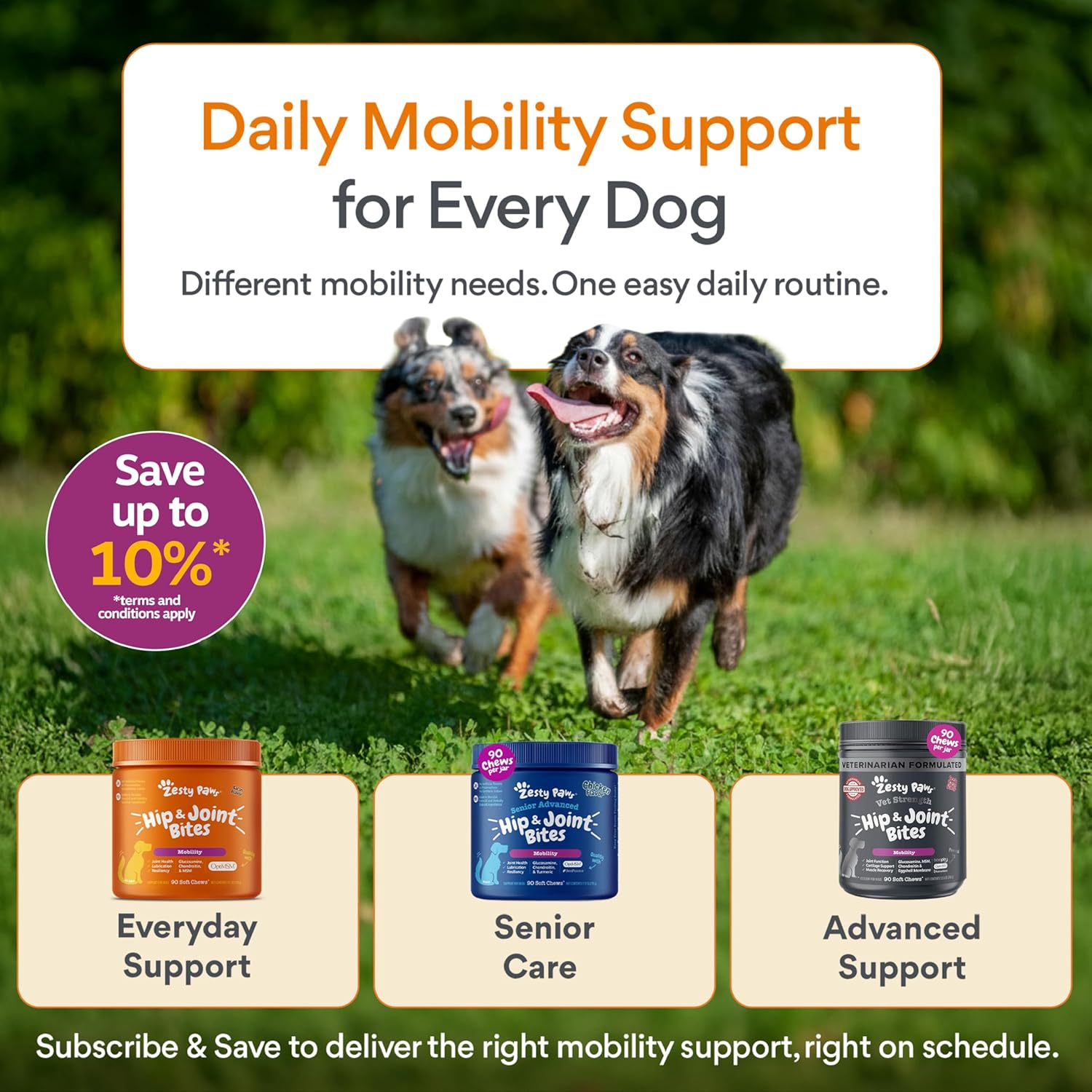 Zesty Paws Hip & Joint Bites – Duck (90 Count)