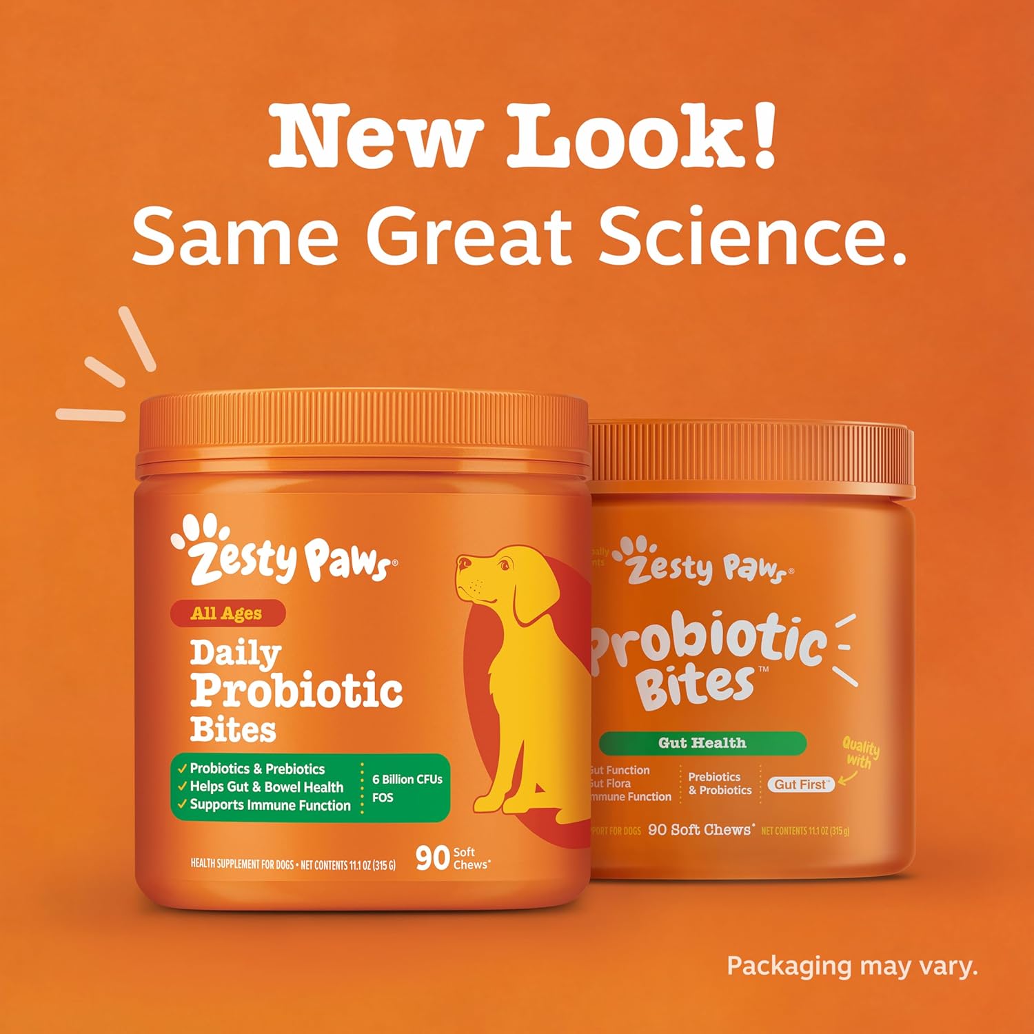 Zesty Paws Probiotic Bites – Pumpkin (90 Count)