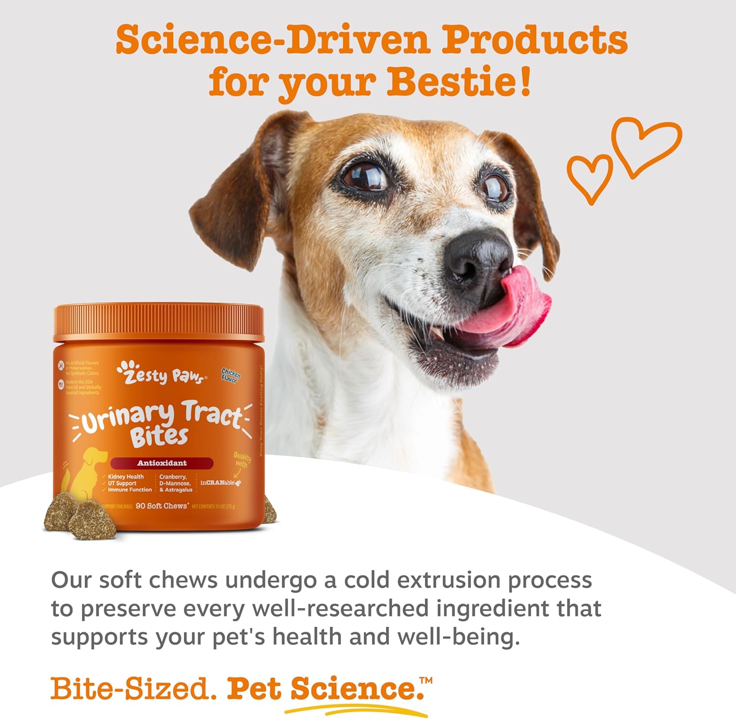 Zesty Paws Urinary Tract Bites – Chicken (90 Count)