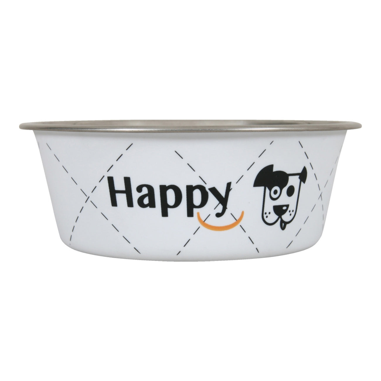 Zolux Happy Stainless Steel Dog Bowl White 0.8L