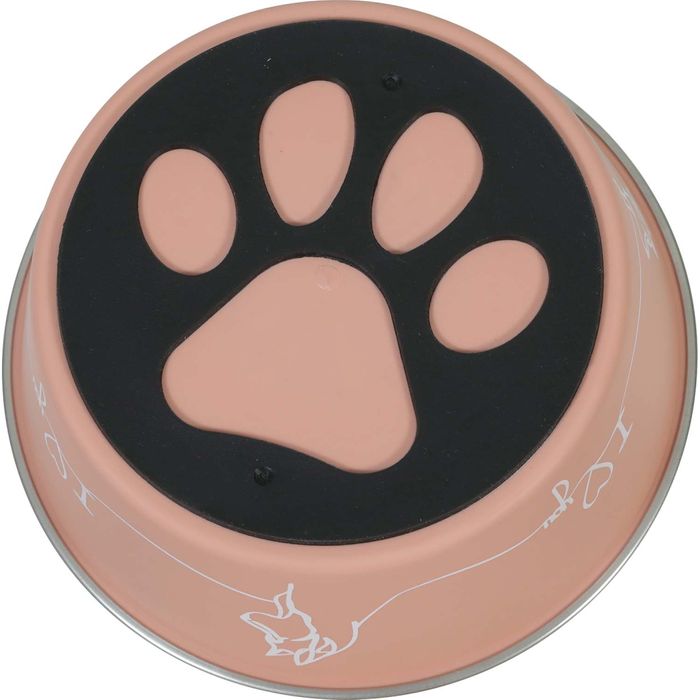 Zolux Non-Slip Love Dog Bowl Pink 1200ml